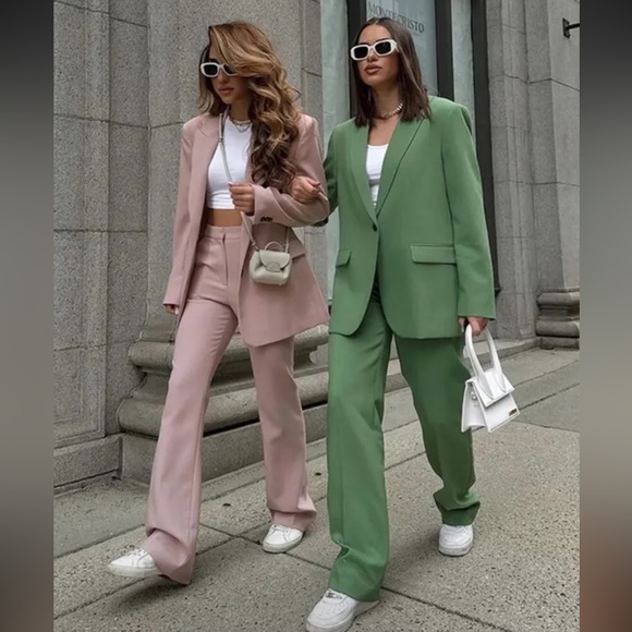 Zara green pants - Picture 2 of 9